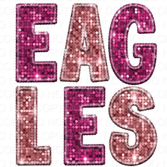 Eagles Pink Faux Sequins (Direct To Film)