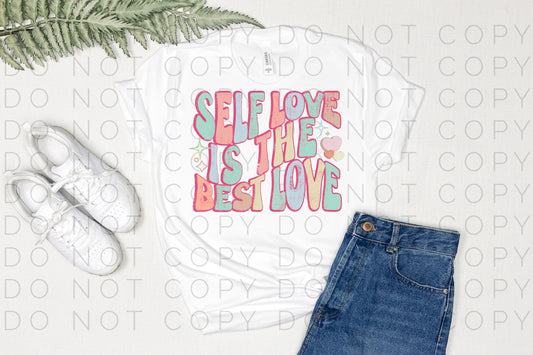 Self Love is the Best Love Retro Wave (Direct To Film)