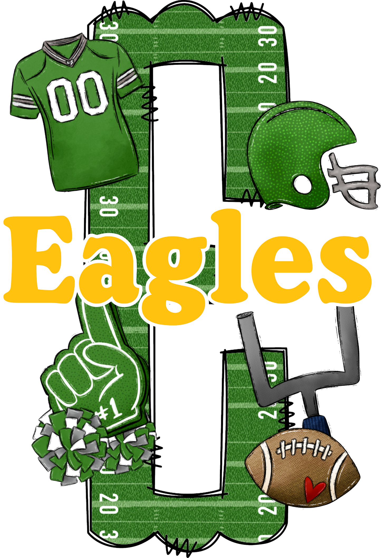 EAGLES LETTER FOOTBALL FIELD  (Direct To Film)