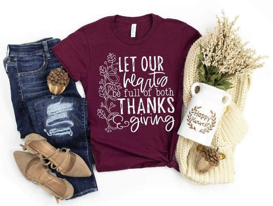 Let Our Hearts Be Full Single Color (Adult)