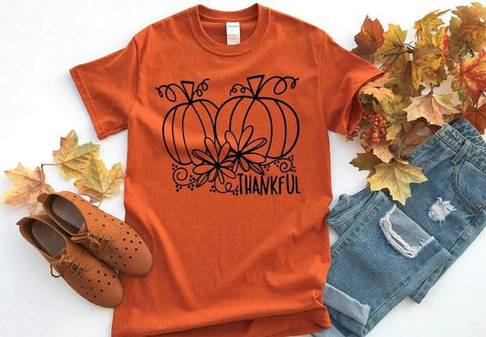 Thankful Pumpkins Single Color (Adult)