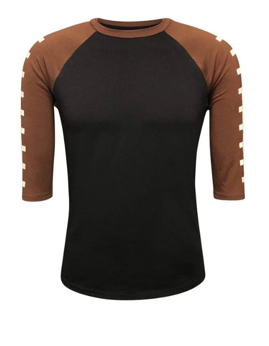 Football Lace Printed Sleeve Raglan Black Belly