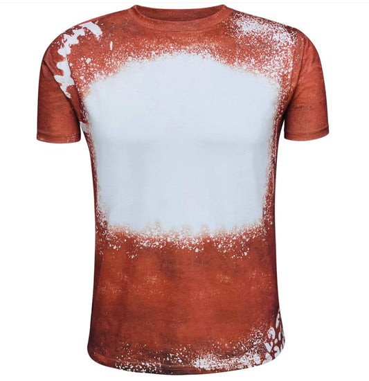 Sublimation FOOTBALL BROWN BLANK FAUX BLEACHED TOP