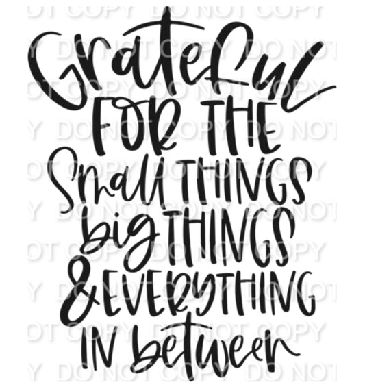 Grateful for the Small Single Color (Adult)