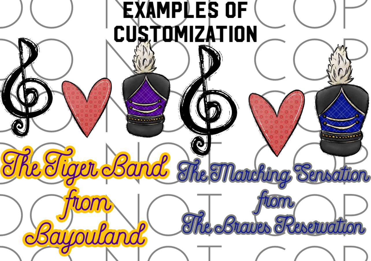 Music Note Heart Band (Direct To Film)