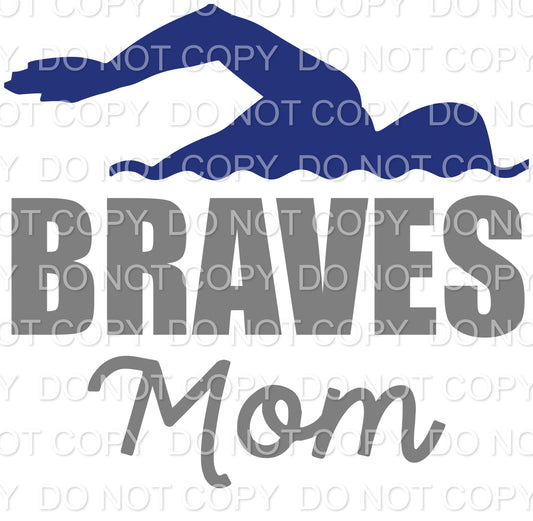 HLB Braves Swim Mom (Sublimation)