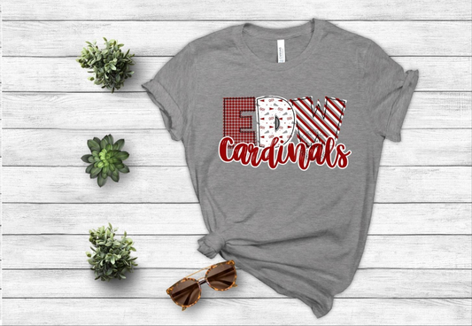 EDW Doodle Cardinals DTF Transfer