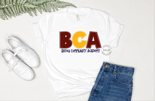 BCA Bayou Community Academy DTF Transfer