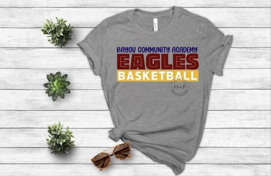 Bayou Community Academy Eagles Basketball DTF Transfer