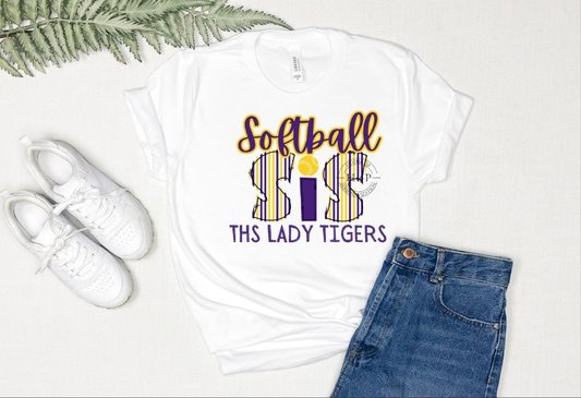 Softball Sis THS Lady Tigers DTF Transfer