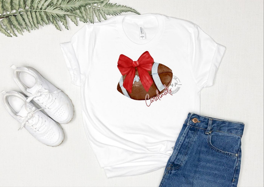 Football Red Bow Cardinals DTF Transfer