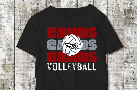 Cards Cards Cards Volleyball DTF Transfer