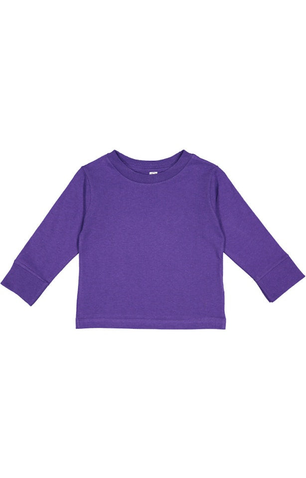 Purple Rabbit Skins - Toddler Cotton Jersey Long Sleeve Tee - 3311