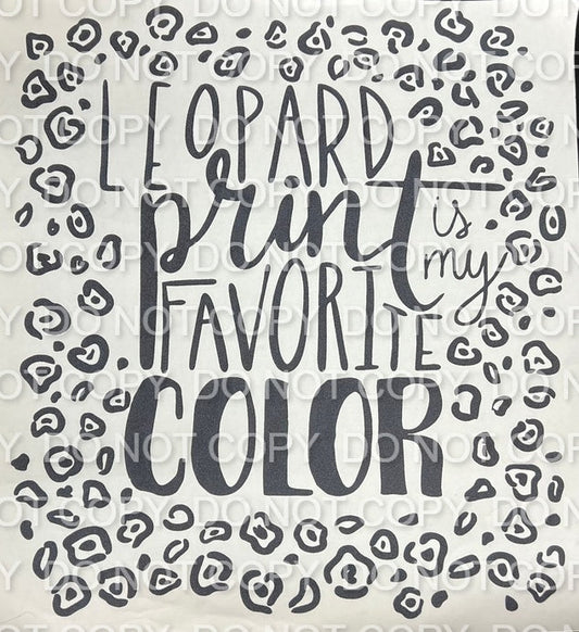 Leopard is My Favorite Color Single Color (Adult)