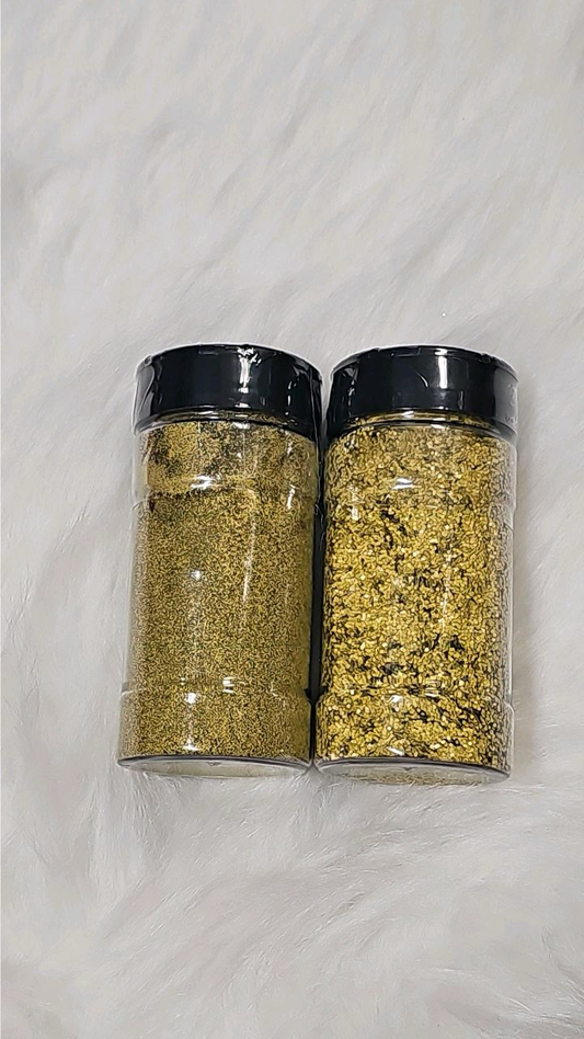 Dijon Yellow Satin Loose Glitter