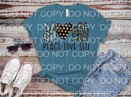Peace Love Sell Full Color (Adult)