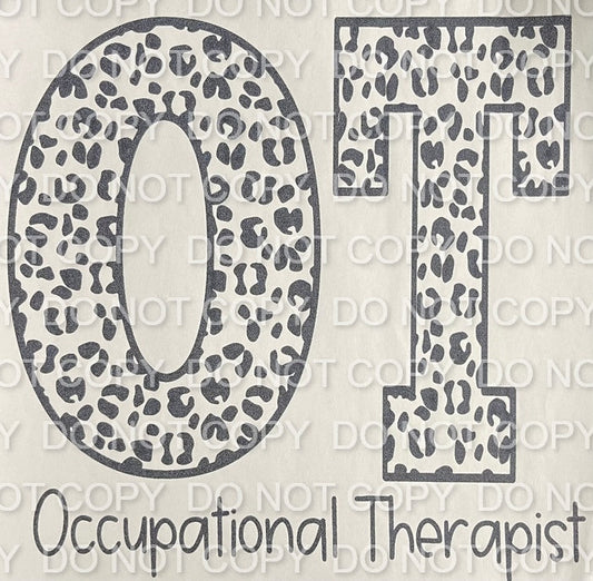 Occupational Therapist Leopard Single Color (Adult)