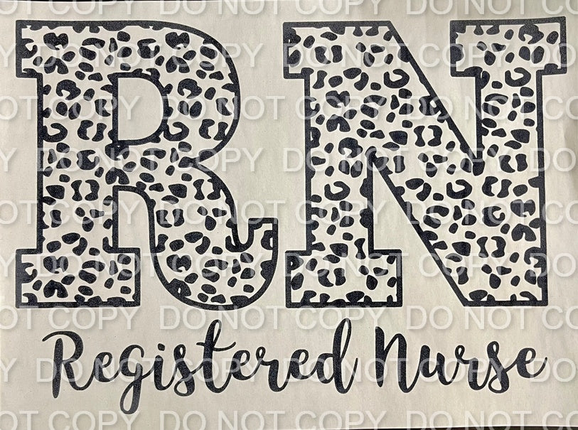 Registered Nurse Leopard Single Color (Adult)