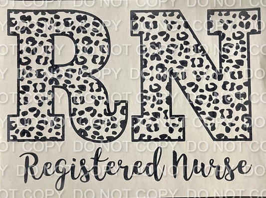 Registered Nurse Leopard Single Color (Adult)