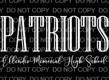 Ellender Memorial High School Patriots (Sublimation)