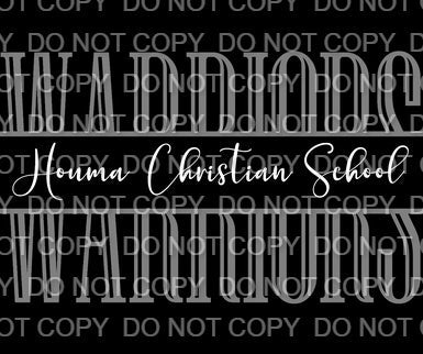 Split Houma Christian School Warriors (Sublimation)