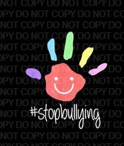 Stop Bullying Hand Print (Direct To Film)