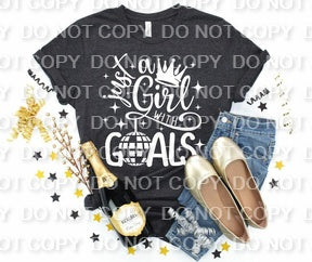 Just a Girl with Goals Single Color (Adult)