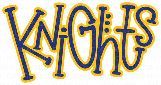 KNIGHTS GS DOTS BLUE (Direct To Film)