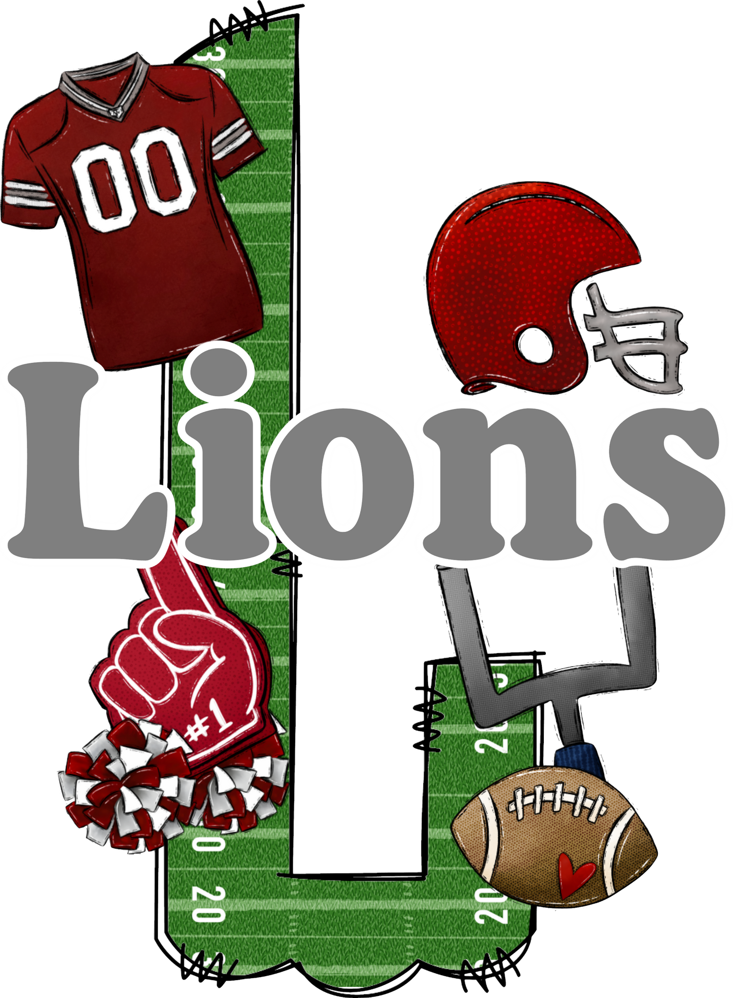 LIONS LETTER FOOTBALL FIELD (Direct To Film)