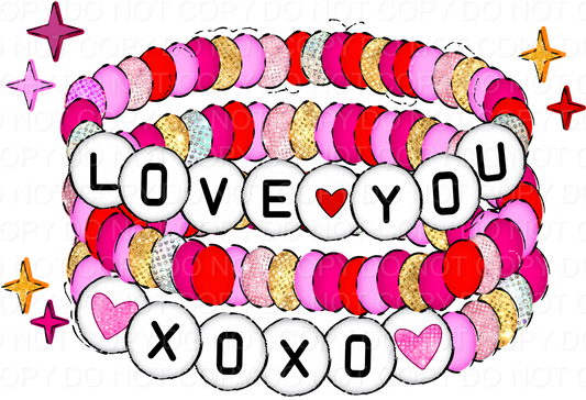 Love You XOXO Bracelet GS  (Direct To Film)