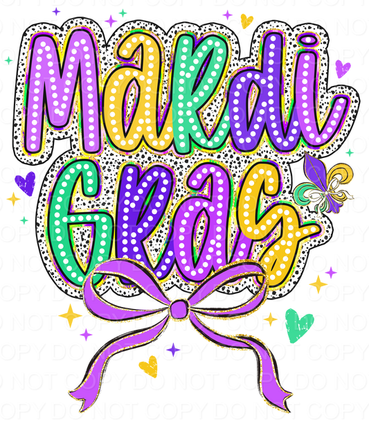 Mardi Gras Whimsy Bow (Direct To Film)