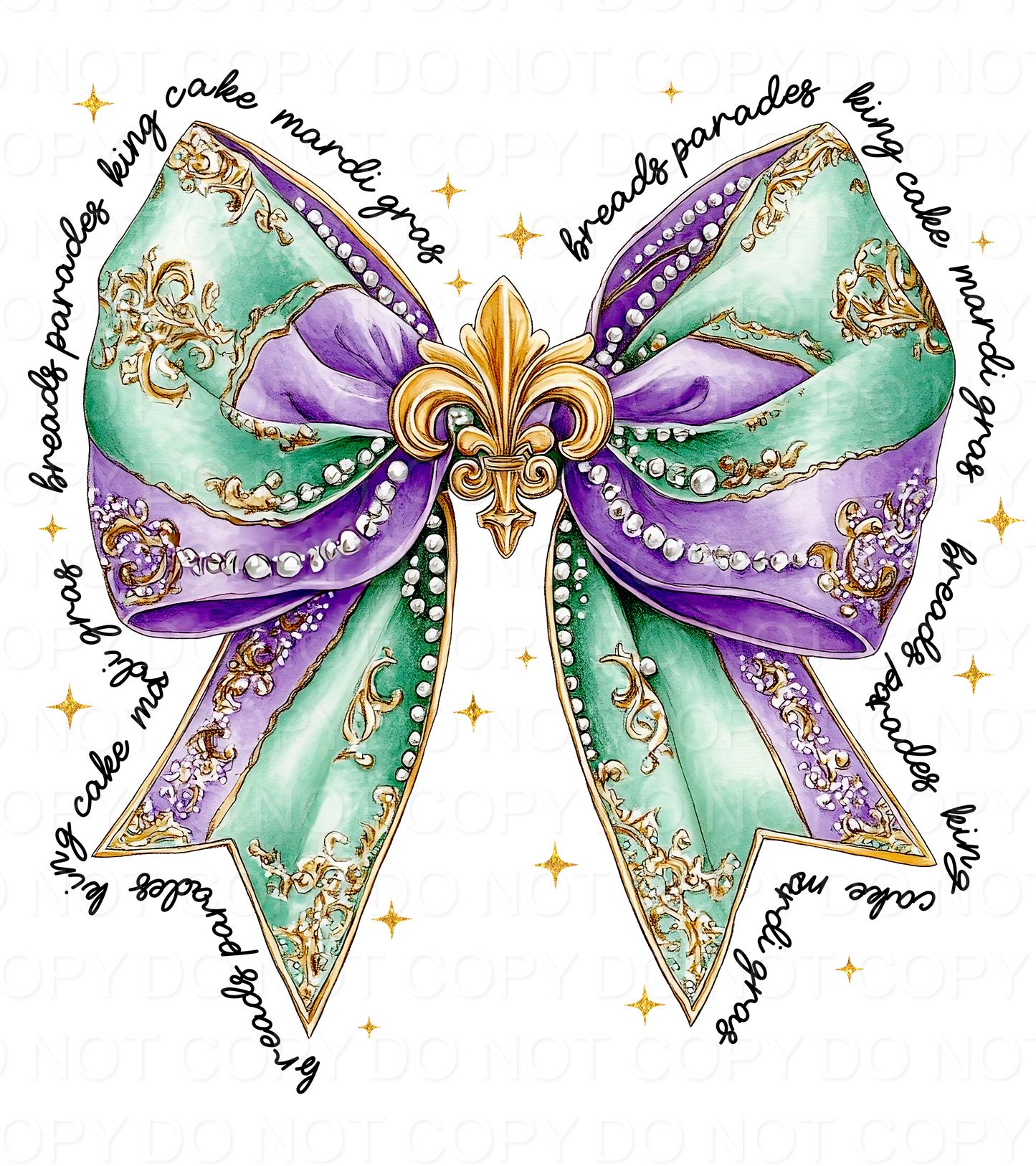 Mardi Gras Bow  (Direct To Film)