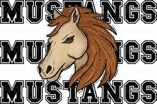 Mustangs Mascot with Mustangs Name (Direct To Film)