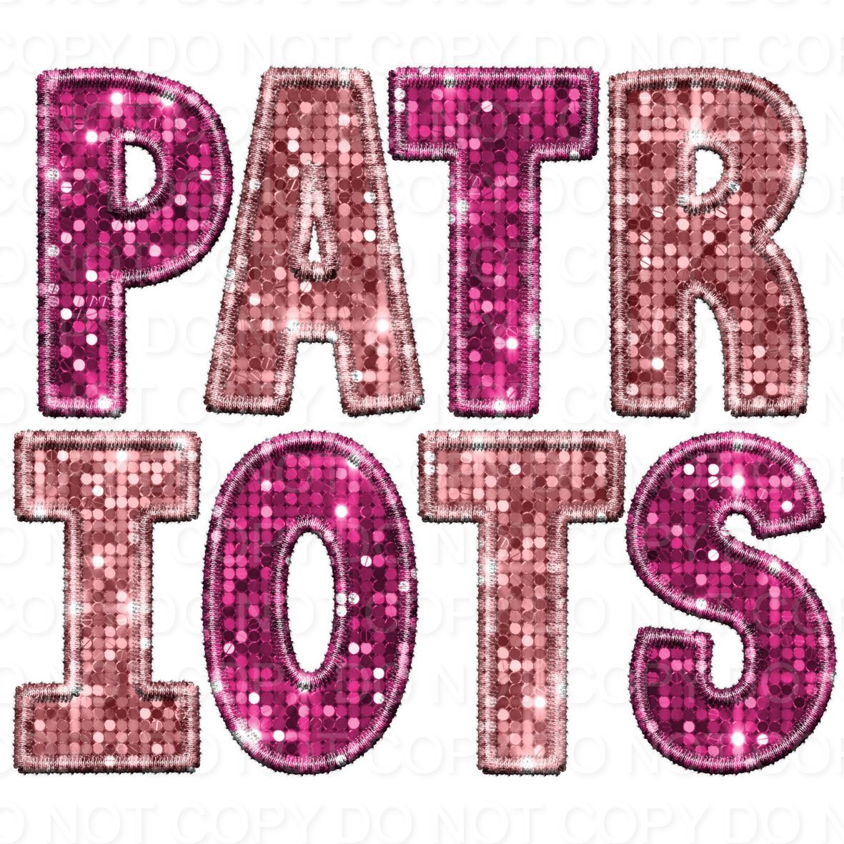 Patriots Pink Faux Sequins (Direct To Film)
