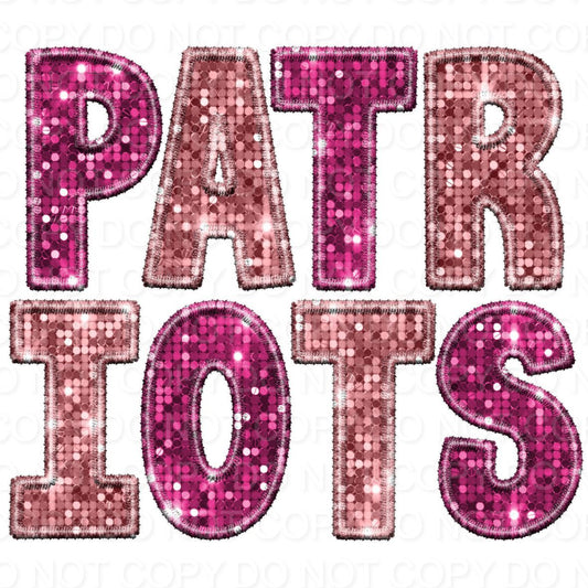 Patriots Pink Faux Sequins (Direct To Film)