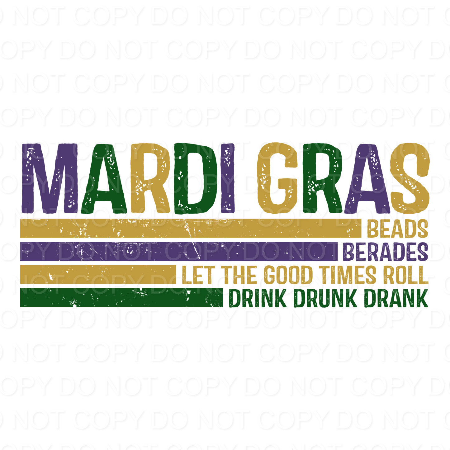 Mardi Gras Stripe (Direct To Film)