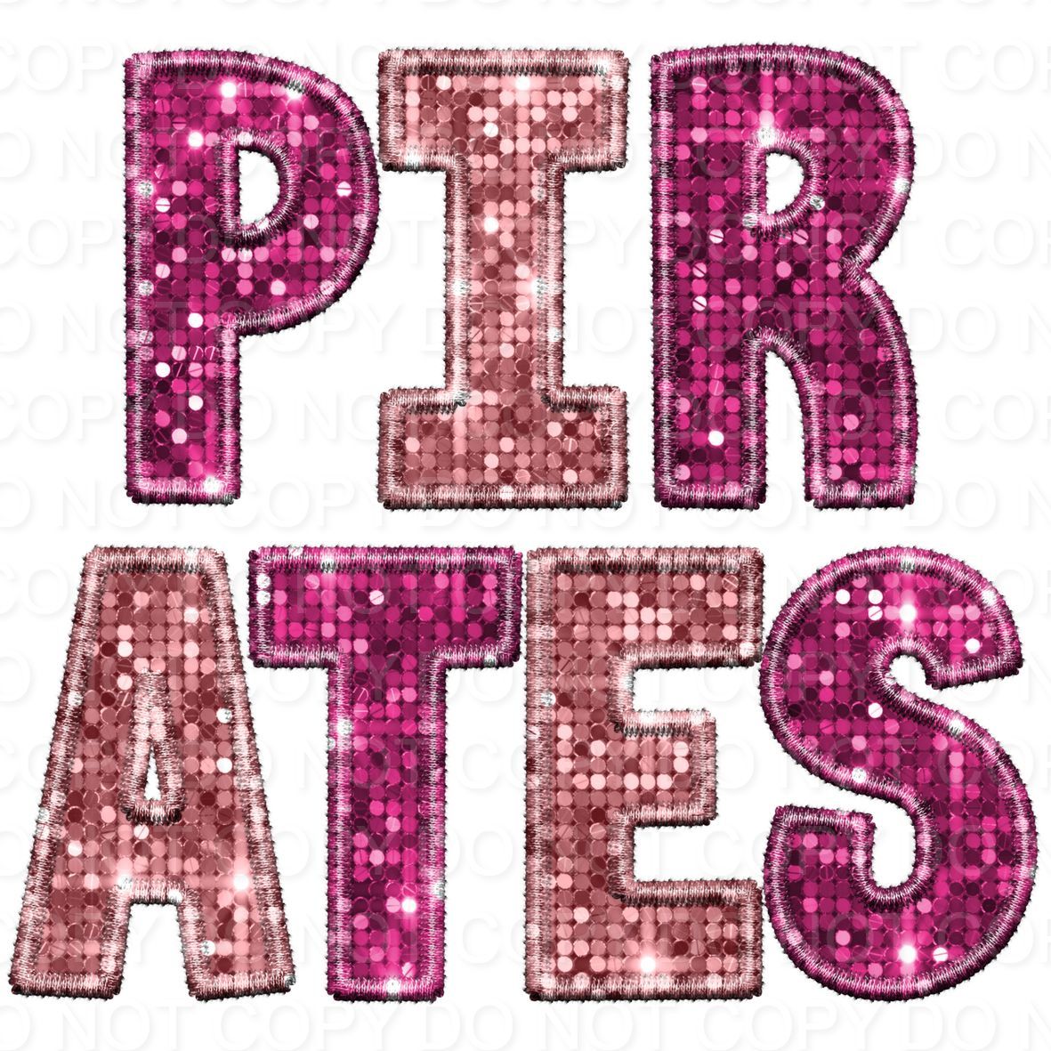 Pirates Pink Faux Sequins (Direct To Film)