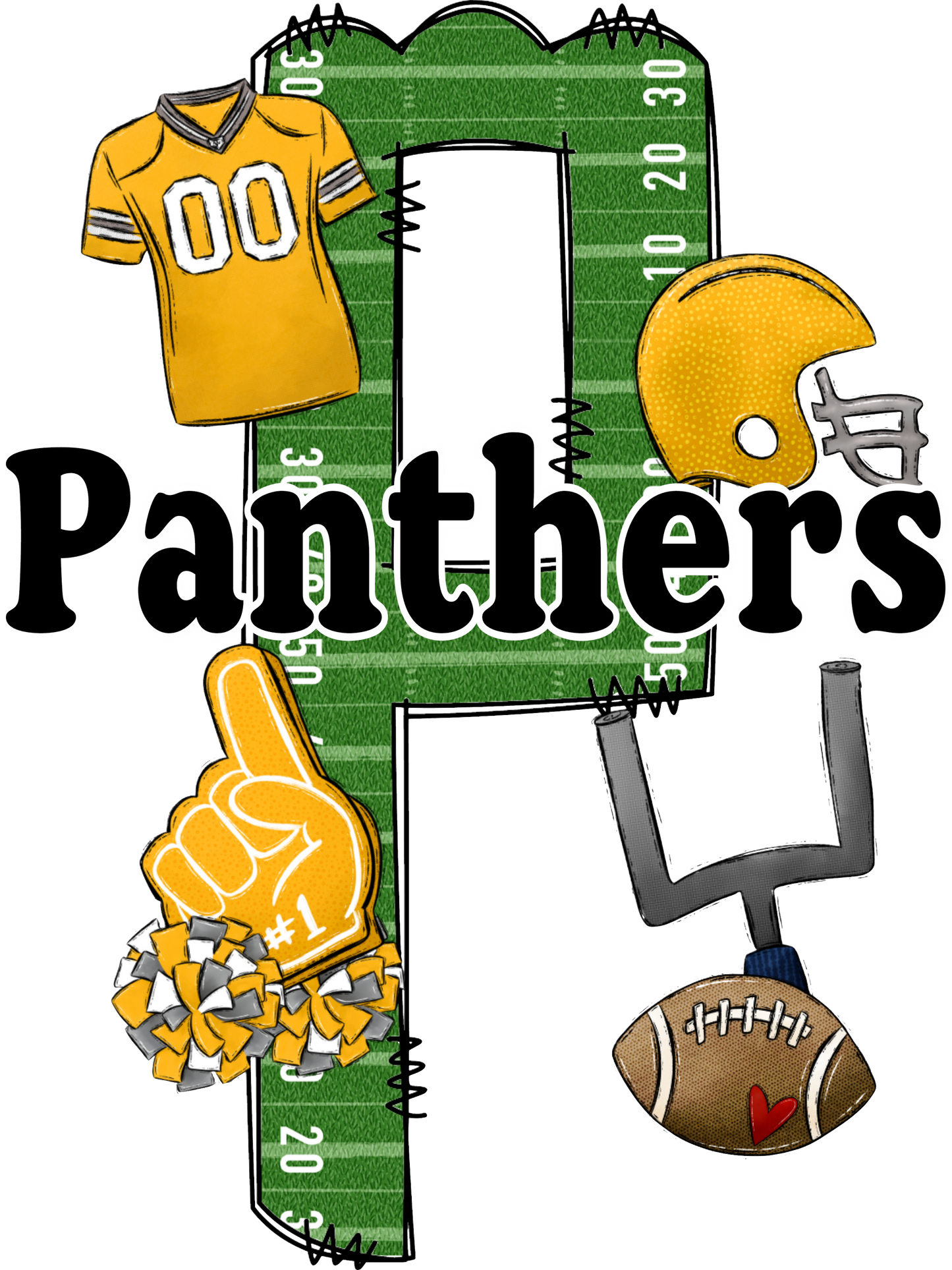 PANTHERS LETTER FOOTBALL FIELD (Direct To Film)