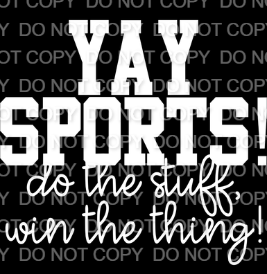 Yay Sports! White Single Color (Adult)