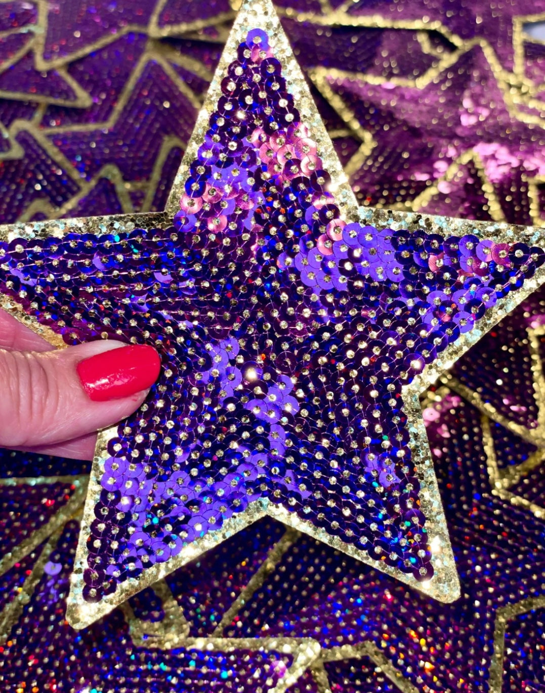 Preppy  Star Sequin  Patch