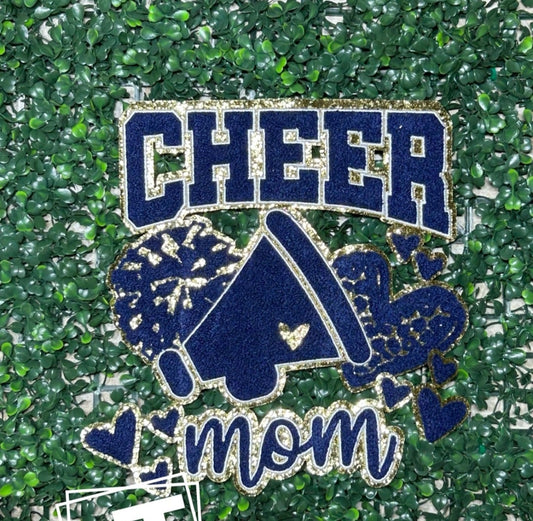 "Cheer Mom" Chenille Patch