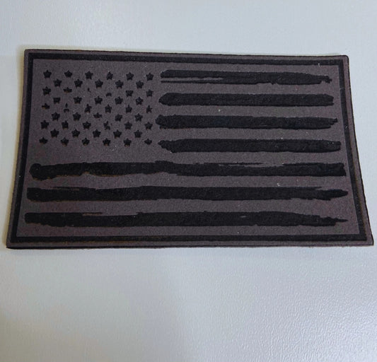 Distressed Flag  Embroidered Hat Patch