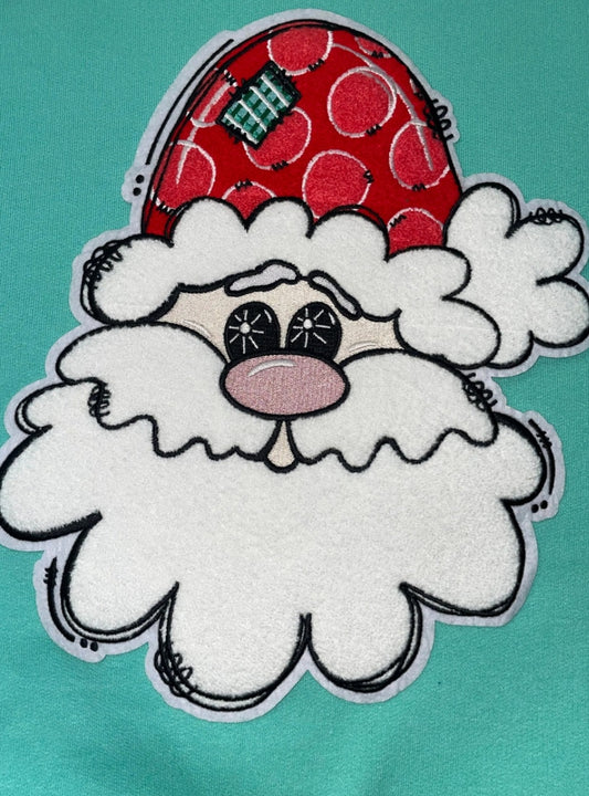 Whimsical Santa Patch  Chenille Patch