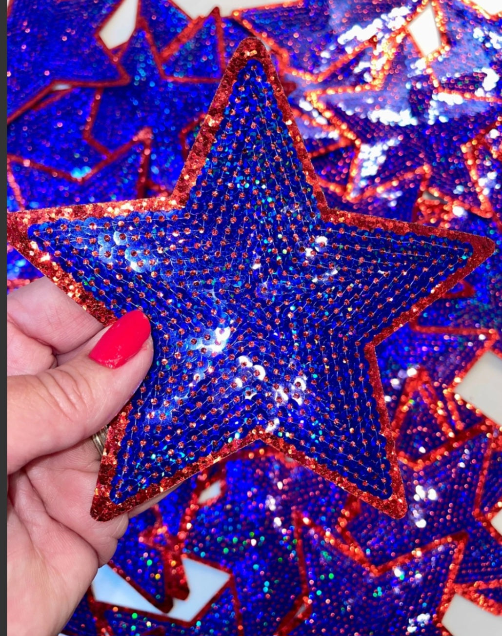 Preppy  Star Sequin  Patch
