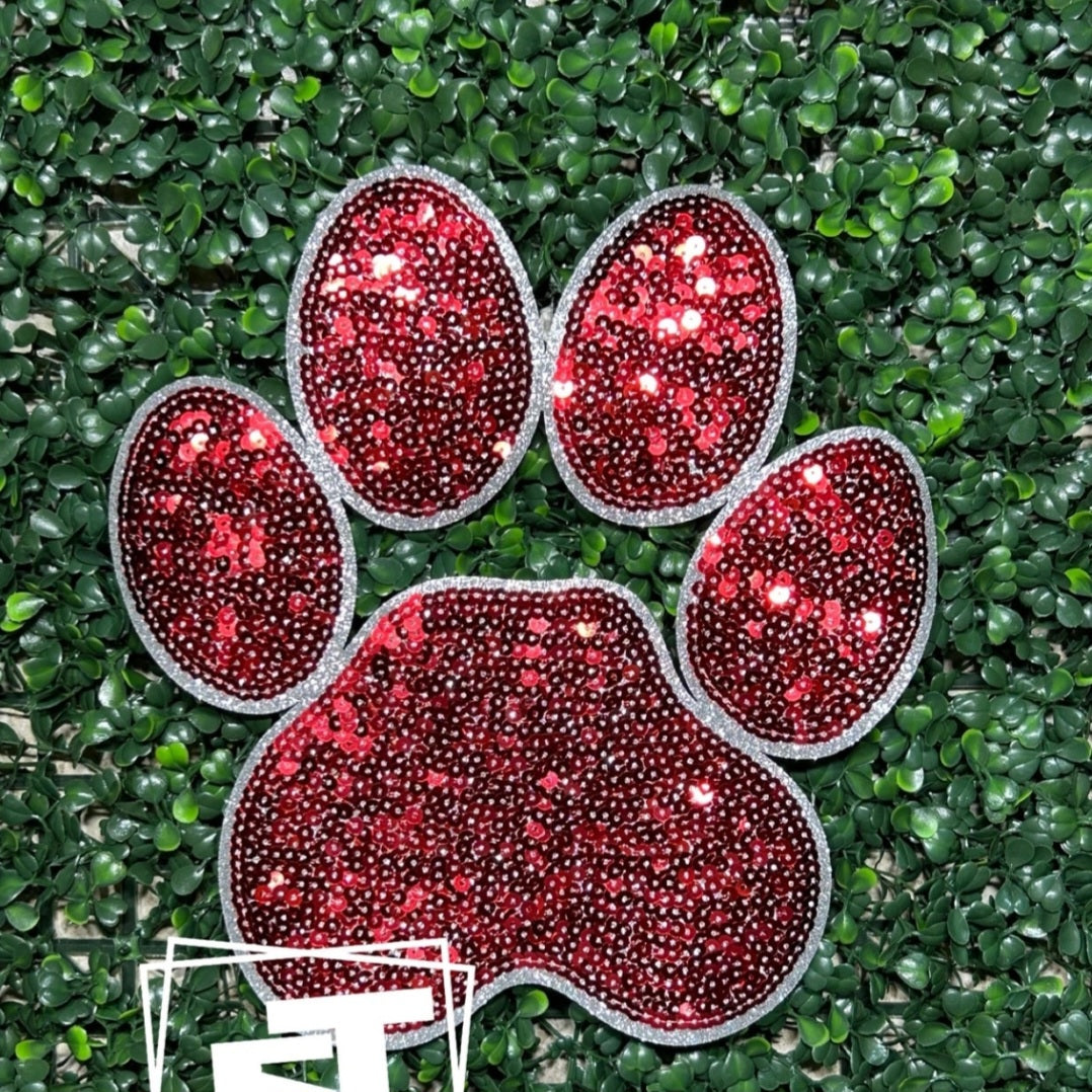 Paw  Sequin Patch