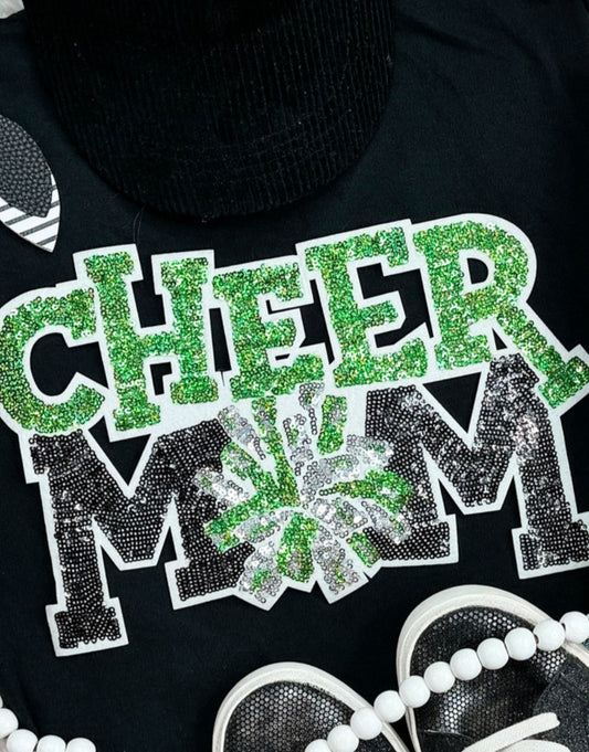 "Cheer Mom"   Sequin  Patch
