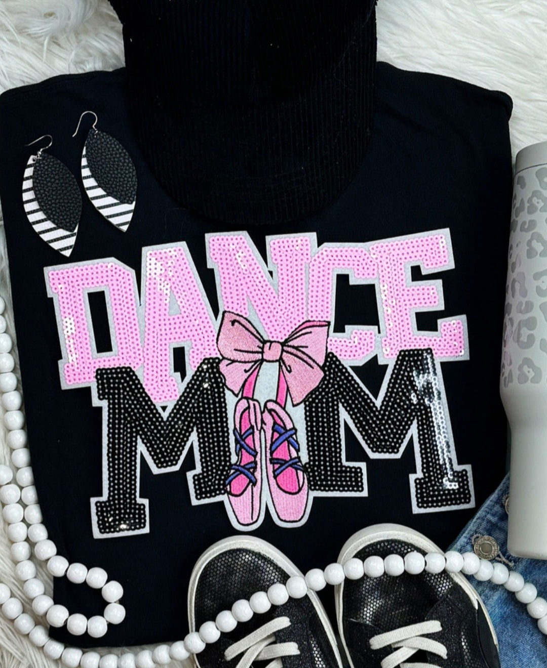 " Dance Mom" Sequin/ Embroidered  Patch