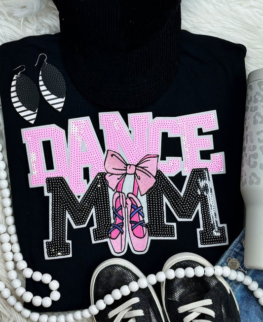 " Dance Mom" Sequin/ Embroidered  Patch