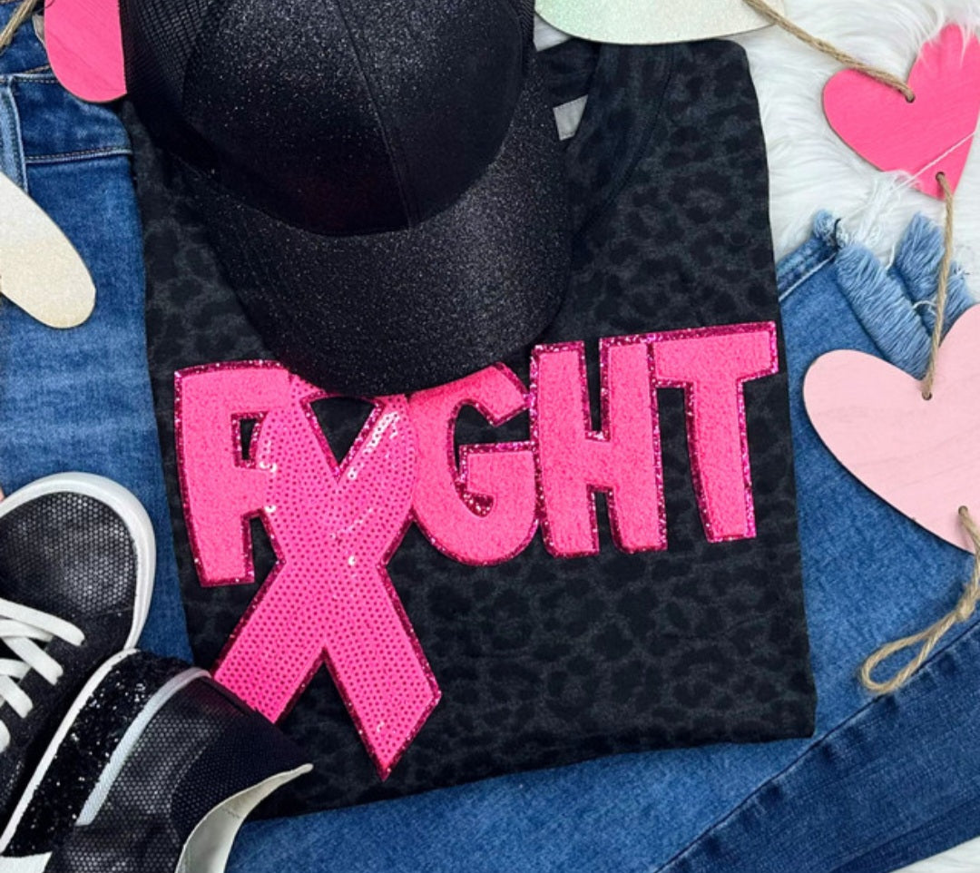 "Fight" Sequin Patch