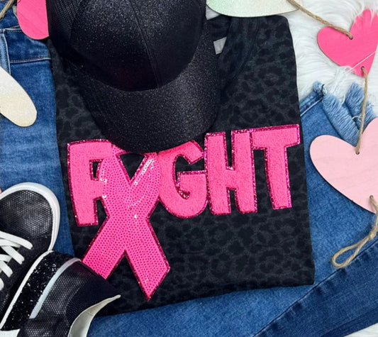 "Fight" Sequin Patch